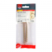 10.0x100 Advanced Flanged Coachscrew DIN 571 Zinc & Yellow Plated Pack 2