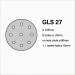 125 Velcro With Holes (GLS27 Pattern) Wood Sanding Disc P240 PS22K Klingspor Pack 50
